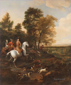 古典的 Painting - ジャン・ウィックのウサギ狩り